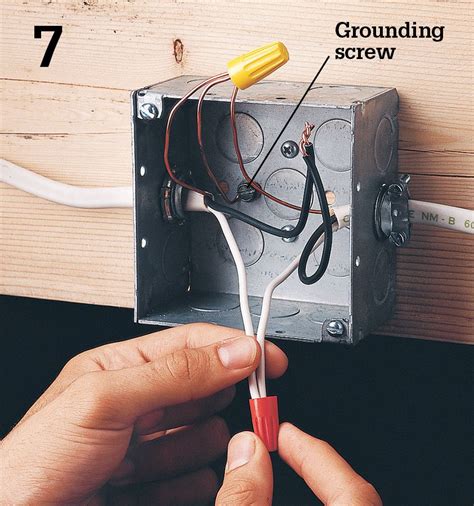 add ground wire to metal box|how to attach wire to metal box.